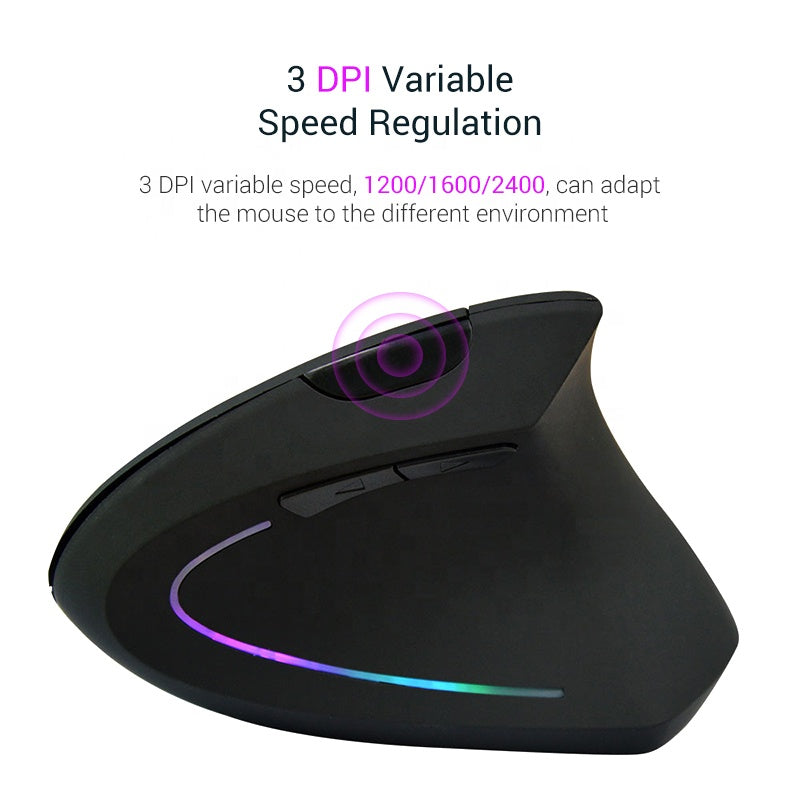 Mouse ergonómico inalámbrico