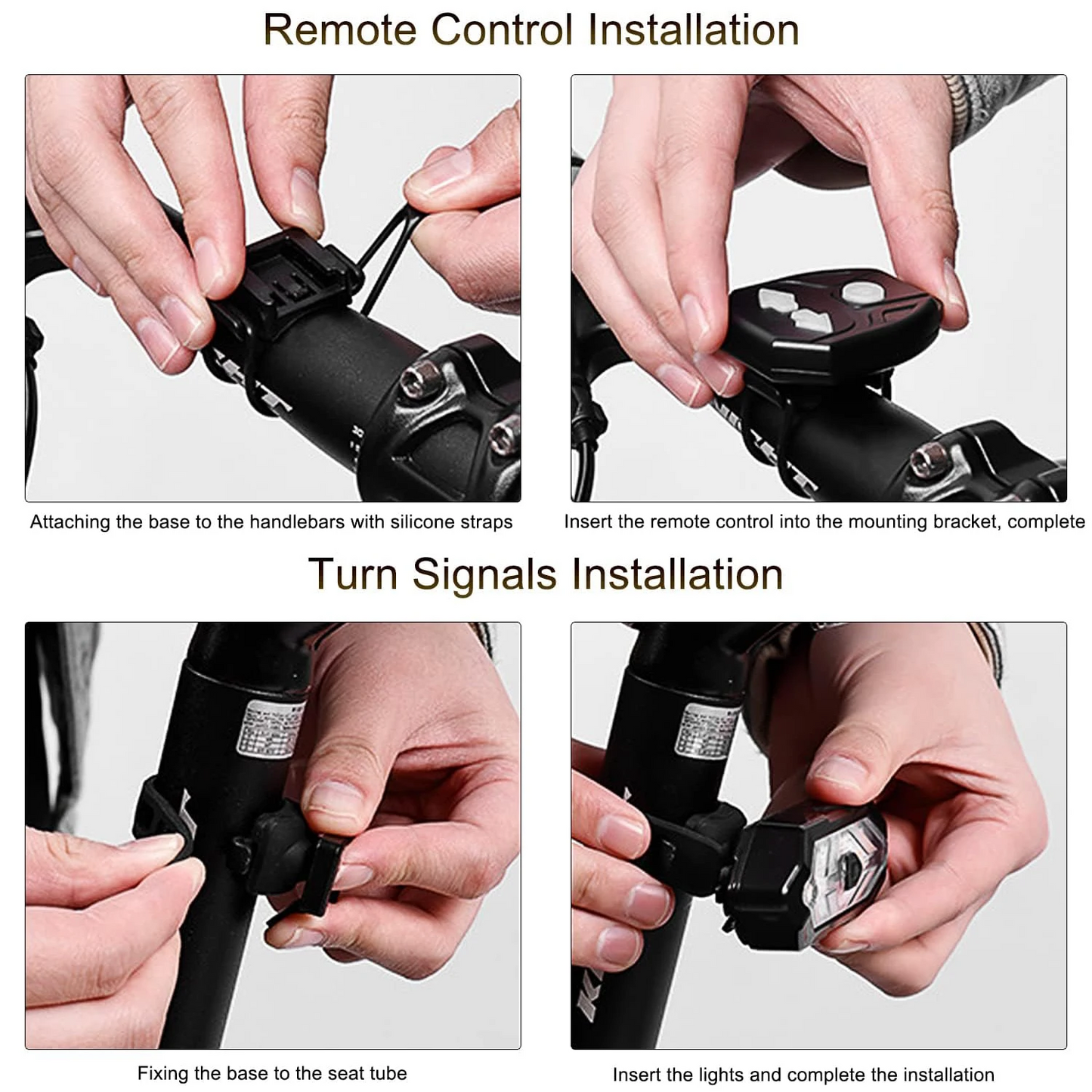 Luces direccionales para bicicleta recargables