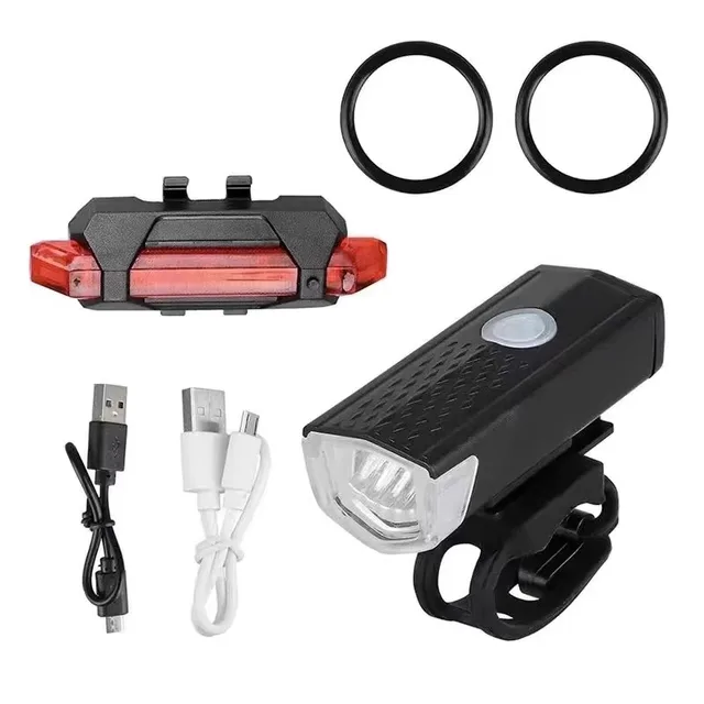 Kit de luces para bicicleta recargables