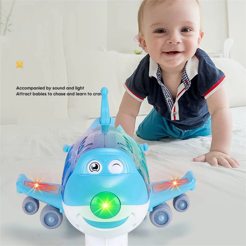 Avión eléctrico giratorio de 360 grados para niños.